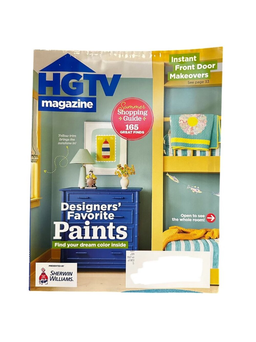 HGTV Magazine July/August 2026 Designers Favorite Paints Front Door Makeovers